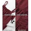 image:imageScarlet Darkness Corset Mini Dress Adjustable Straps Sundress with PocketsWine