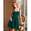 image:imageScarlet Darkness Lace Corset Mini Dress with Pocket Women Teens Grad OutfitEden Green