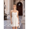image:imageScarlet Darkness Lace Corset Mini Dress with Pocket Women Teens Grad OutfitIvory White