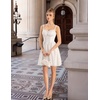 image:imageScarlet Darkness Lace Corset Mini Dress with Pocket Women Teens Grad OutfitIvory White