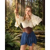 image:imageScarlet Darkness Mini Skirt for Women Renaissance Pirate Layered SkirtsBlue
