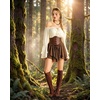 image:imageScarlet Darkness Mini Skirt for Women Renaissance Pirate Layered SkirtsDark Brown