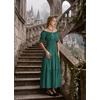 image:imageScarlet Darkness Off Shoulder Puff Sleeve Renaissance Cottage Pirate DressDark Green