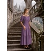 image:imageScarlet Darkness Off Shoulder Puff Sleeve Renaissance Cottage Pirate DressRose Purple