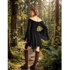 image:imageScarlet Darkness Renaissance Costume Women Chiffon Corset Pirate Mini DressBlack