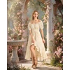 image:imageScarlet Darkness Renaissance Costume Women High Low Summer Corset DressApricot