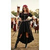 image:imageScarlet Darkness Renaissance Costume Women High Low Summer Corset DressBlack