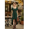 image:imageScarlet Darkness Renaissance Costume Women High Low Summer Corset DressGreen