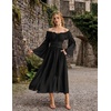 image:imageScarlet Darkness Renaissance Costume Women Off Shoulder Long Sleeve DressBlack