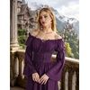 image:imageScarlet Darkness Renaissance Costume Women Off Shoulder Long Sleeve DressDeep Purple