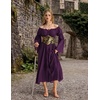 image:imageScarlet Darkness Renaissance Costume Women Off Shoulder Long Sleeve DressDeep Purple