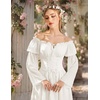 image:imageScarlet Darkness Renaissance Costume Women Off Shoulder Long Sleeve DressWhite