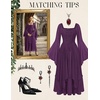image:imageScarlet Darkness Renaissance Costume Women Ren Faire Dress Fairy DressesCrown Jewel Purple