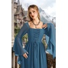 image:imageScarlet Darkness Renaissance Costume Women Ren Faire Dress Fairy DressesDeep Peacock Blue