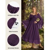 image:imageScarlet Darkness Renaissance Dress Women Peasant Medieval Pirate CostumeDark Purple