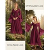 image:imageScarlet Darkness Renaissance Dress Women Peasant Medieval Pirate CostumeWine