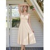 image:imageScarlet Darkness Women 2026 Corset Dress Milkmaid Slit Midi SundressApricot