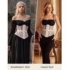 image:imageScarlet Darkness Women Corset Belt Renaissance Underbust Mesh Wide CorsetApricot