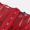 image:imageScarlet Darkness Women Corset Belt Renaissance Underbust Mesh Wide CorsetDark Red