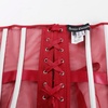 image:imageScarlet Darkness Women Corset Belt Renaissance Underbust Mesh Wide CorsetDark Red