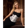 image:imageScarlet Darkness Women Corset Belt Renaissance Underbust Mesh Wide CorsetWhite
