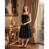 image:imageScarlet Darkness Women Corset Midi Dress Homecoming Cocktail Party SundressBlack