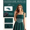 image:imageScarlet Darkness Women Corset Midi Dress Homecoming Cocktail Party SundressEmerald Green