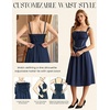 image:imageScarlet Darkness Women Corset Midi Dress Homecoming Cocktail Party SundressNavy