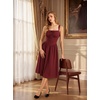 image:imageScarlet Darkness Women Corset Midi Dress Homecoming Cocktail Party SundressWine Red