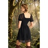 image:imageScarlet Darkness Women Renaissance Dress Mini Short Sleeve Fairy CostumeBlack