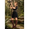 image:imageScarlet Darkness Women Renaissance Dress Mini Short Sleeve Fairy CostumeBlack