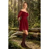 image:imageScarlet Darkness Women Renaissance Dress Mini Short Sleeve Fairy CostumeDark Red