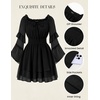 image:imageScarlet Darkness Womens Renaissance Off Shoulder Long Sleeve Mini DressBlack
