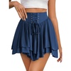 image:imageScarlet Darkness Mini Skirt for Women Renaissance Pirate Layered SkirtsBlue