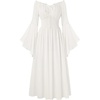 image:imageScarlet Darkness Renaissance Dress Women Peasant Medieval Pirate CostumeWhite