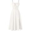 image:imageScarlet Darkness Women 2026 Corset Dress Milkmaid Slit Midi SundressWhite