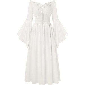 image:imageScarlet Darkness Renaissance Dress Women Peasant Medieval Pirate CostumeWhite