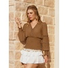 image:imageScarlet Darkness Renaissance Shirt Women Long Sleeve V Neck Peasant TopsAutumnal