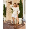image:imageScarlet Darkness Renaissance Shirt Women Long Sleeve V Neck Peasant TopsCream