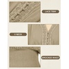 image:imageScarlet Darkness Renaissance Shirt Women Long Sleeve V Neck Peasant TopsKhaki