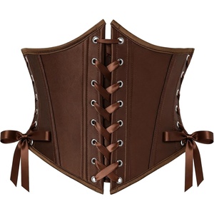 image:imageScarlet Darkness Women Corset Belt Renaissance Underbust Pirate Waist BeltCoffee