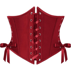 image:imageScarlet Darkness Women Corset Belt Renaissance Underbust Pirate Waist BeltDark Red