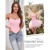 image:imageScarlet Darkness Corset Tops for Women Going Out Bustier TopsBlush Pink