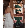 image:imageScarlet Darkness Corset Tops for Women Going Out Bustier TopsDark Green