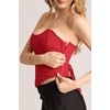 image:imageScarlet Darkness Corset Tops for Women Going Out Bustier TopsRed
