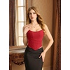 image:imageScarlet Darkness Corset Tops for Women Going Out Bustier TopsRed