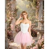 image:imageScarlet Darkness Corset Tops for Women Going Out Bustier TopsWhite