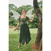 image:imageScarlet Darkness Lace Skirt for Women Asymmetrical Flowy Boho Maxi SkirtsArmy Green