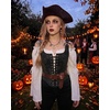 image:imageScarlet Darkness Women Corset Top Renaissance Pirate Costume Boned BustierBlack