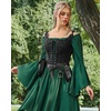 image:imageScarlet Darkness Women Corset Top Renaissance Pirate Costume Boned BustierBlack